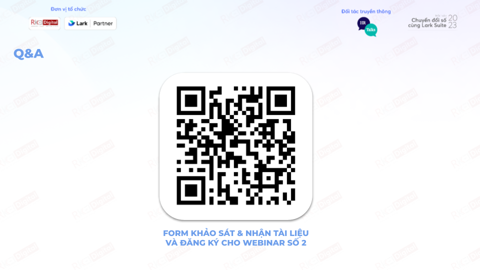 Form khảo sát Webinar 1 và đăng ký tham gia MIỄN PHÍ Webinar 2